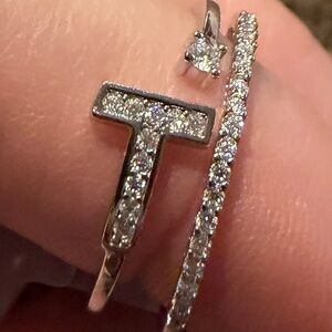 Sterling Silver & Moissenite Ring